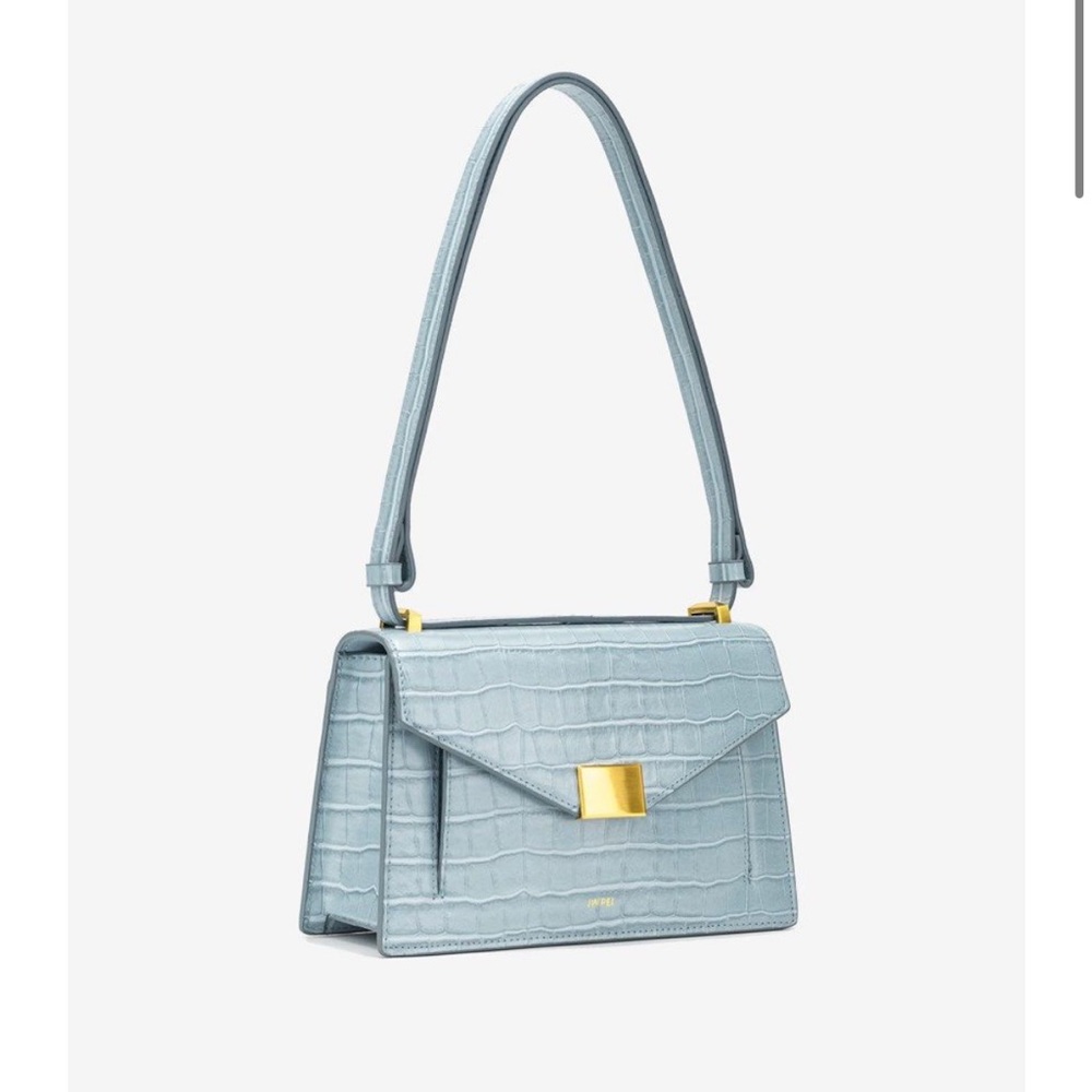 JW PEI Lillian Croc Crossbody Bag in Baby Blue